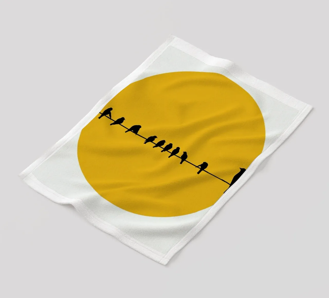 Bird Family fleece blanket by Kubistika