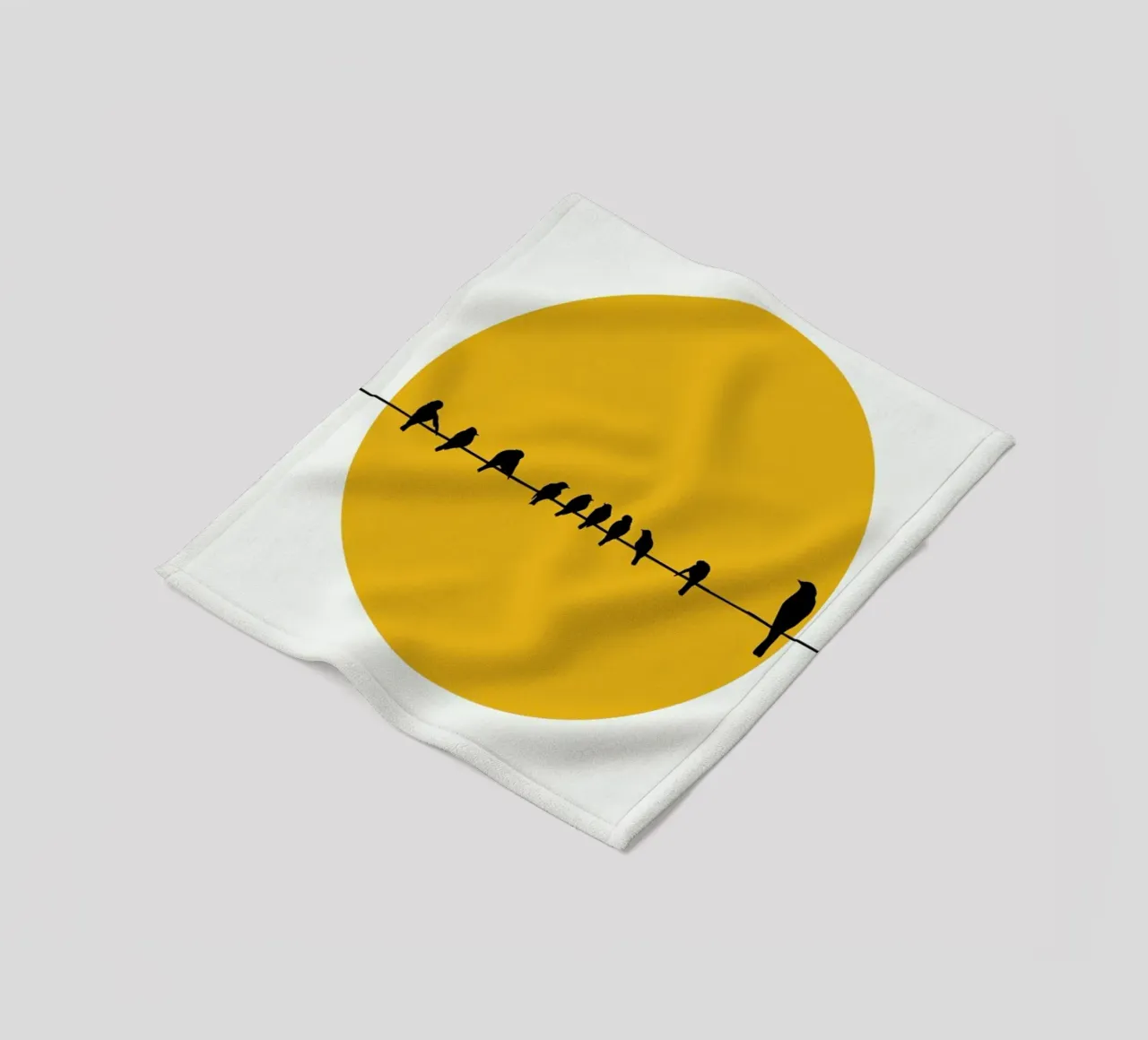 Bird Family fleece blanket by Kubistika