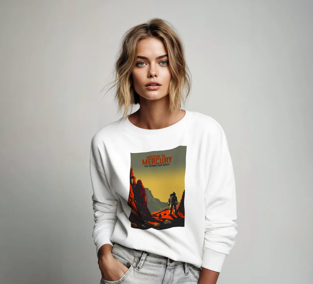 Missie naar Mercuryr sweatshirt van Caeson