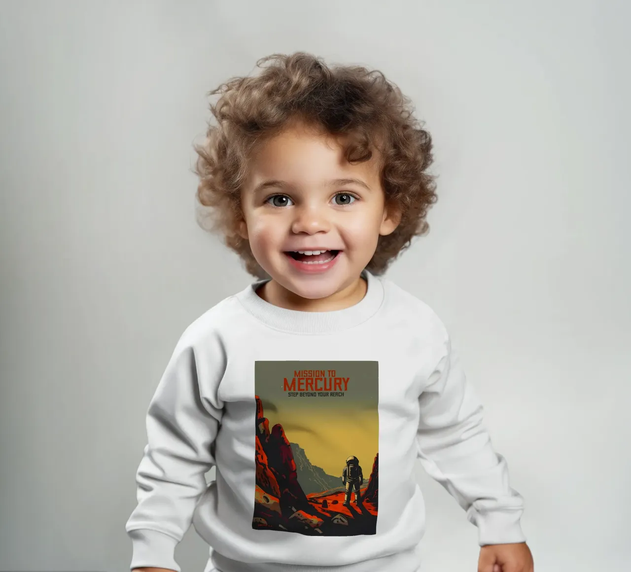 Missie naar Mercuryr baby sweatshirt van Caeson