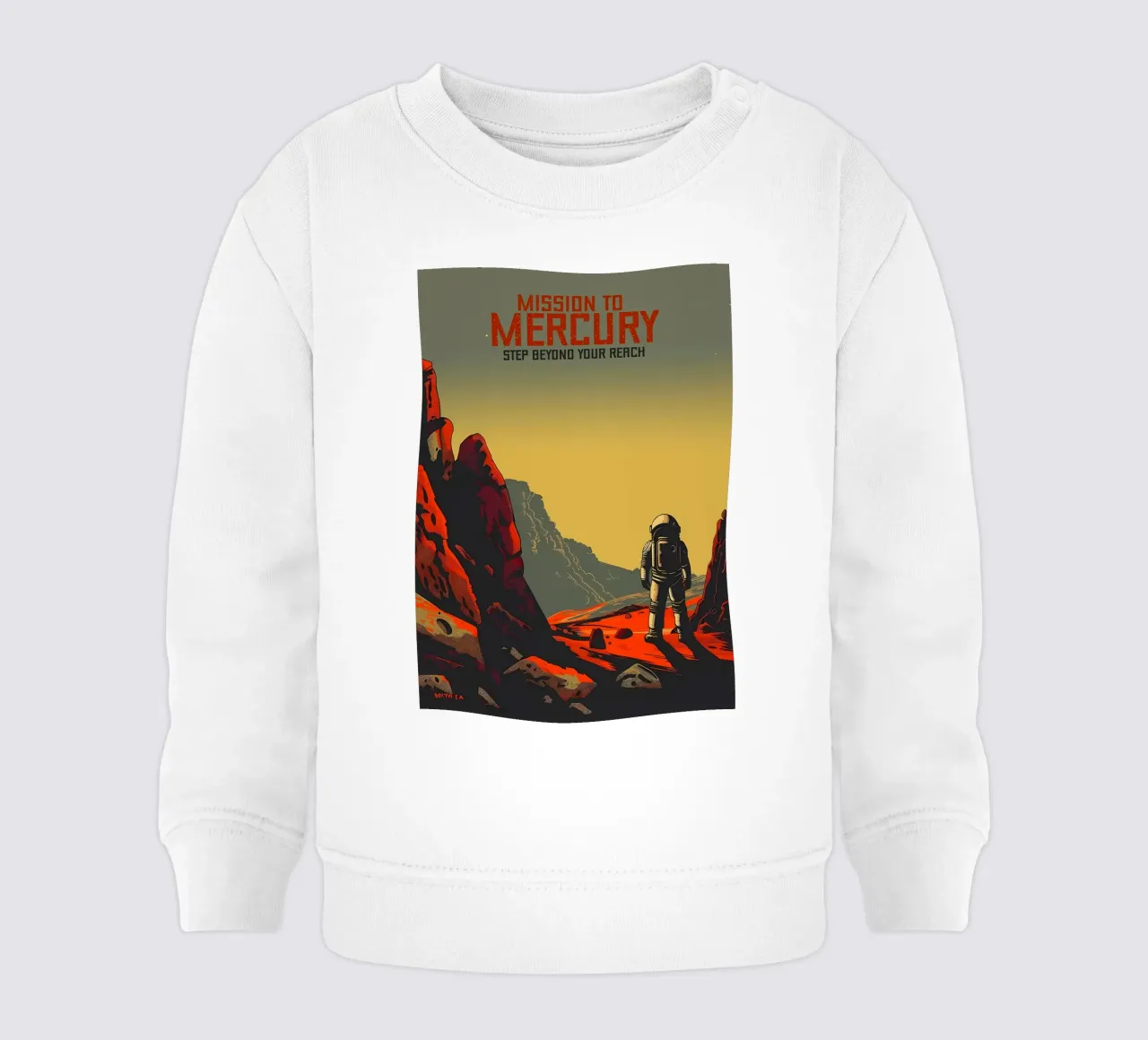 Missie naar Mercuryr baby sweatshirt van Caeson