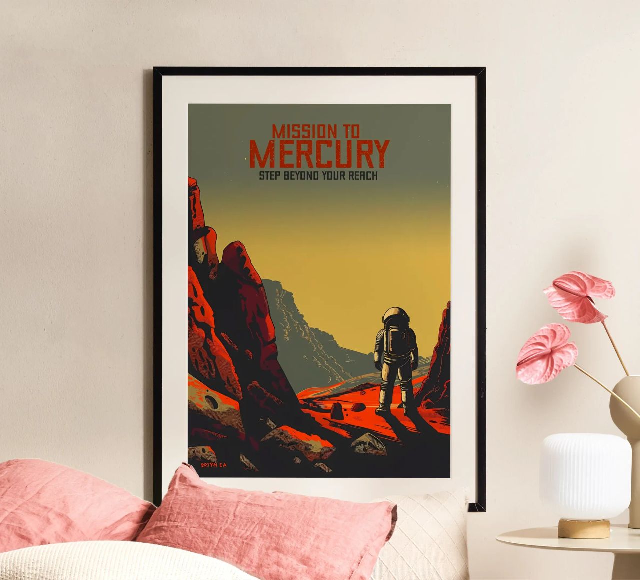 Missione a Mercuryr carta hahnemühle da Caeson