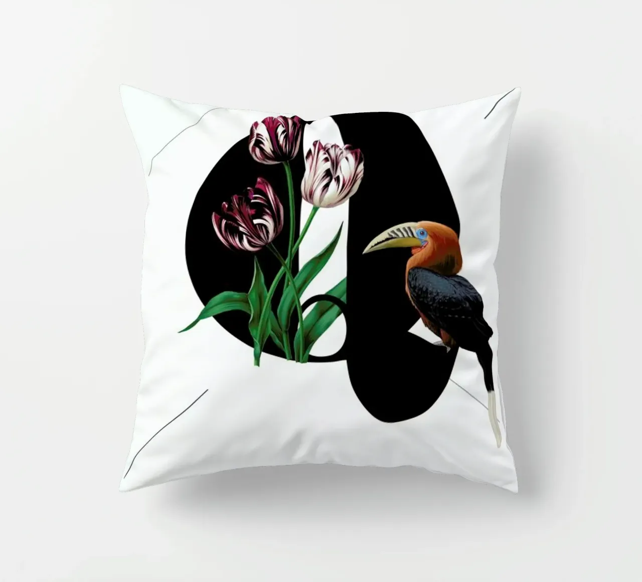 Botanical Alphabet - Q cuscino da Froilein Juno