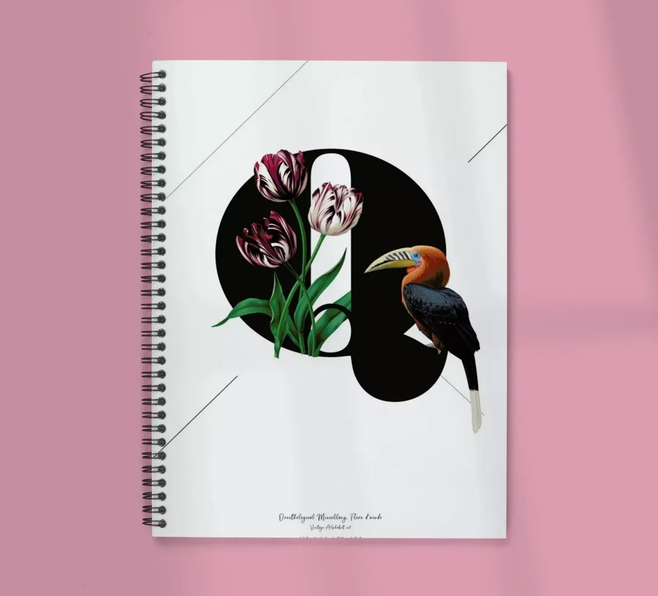 Botanical Alphabet - Q Ringbuch von Froilein Juno