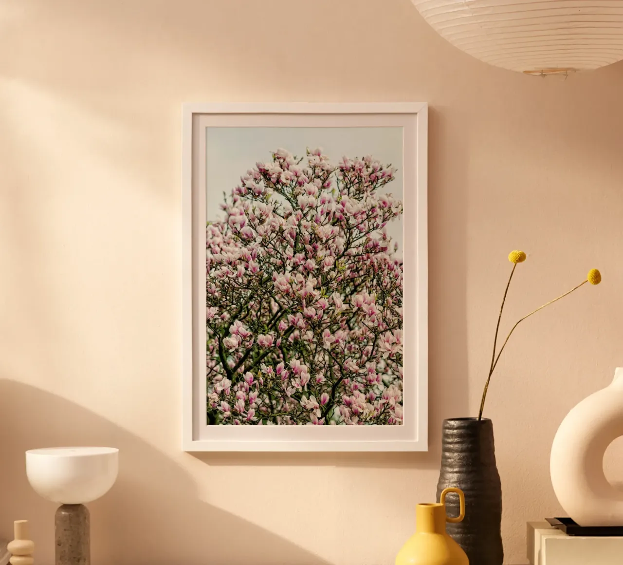 Magnolia Tree Pink Hahnemühle von Curious Collections by Marielle Leenders