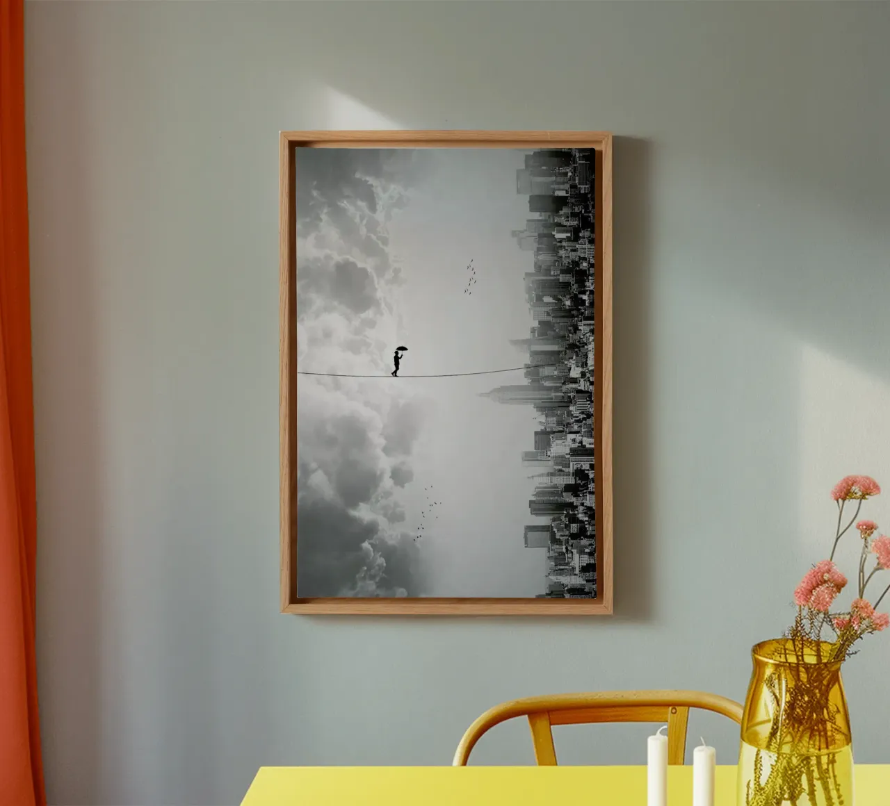 Crossing - Ivan Marlianto canvas met Baklijst van Pictufy