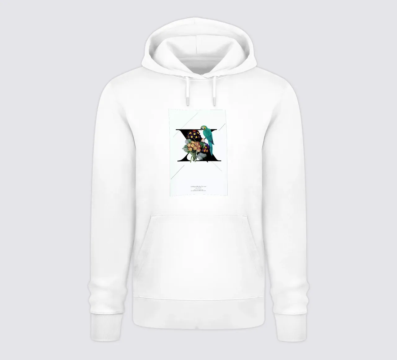 Botanical Alphabet - X felpa con cappuccio da Froilein Juno
