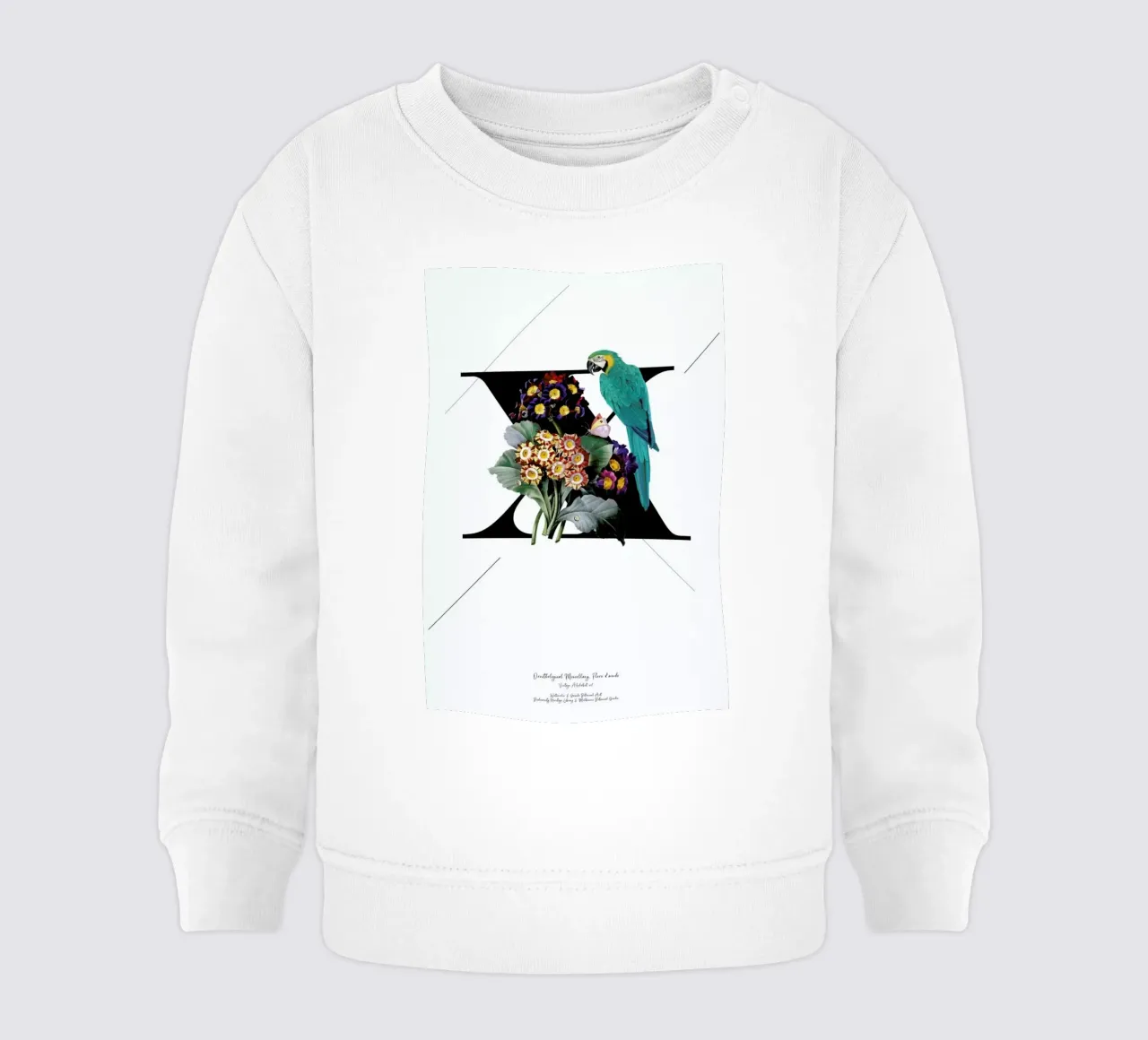 Botanical Alphabet - X felpa neonato da Froilein Juno