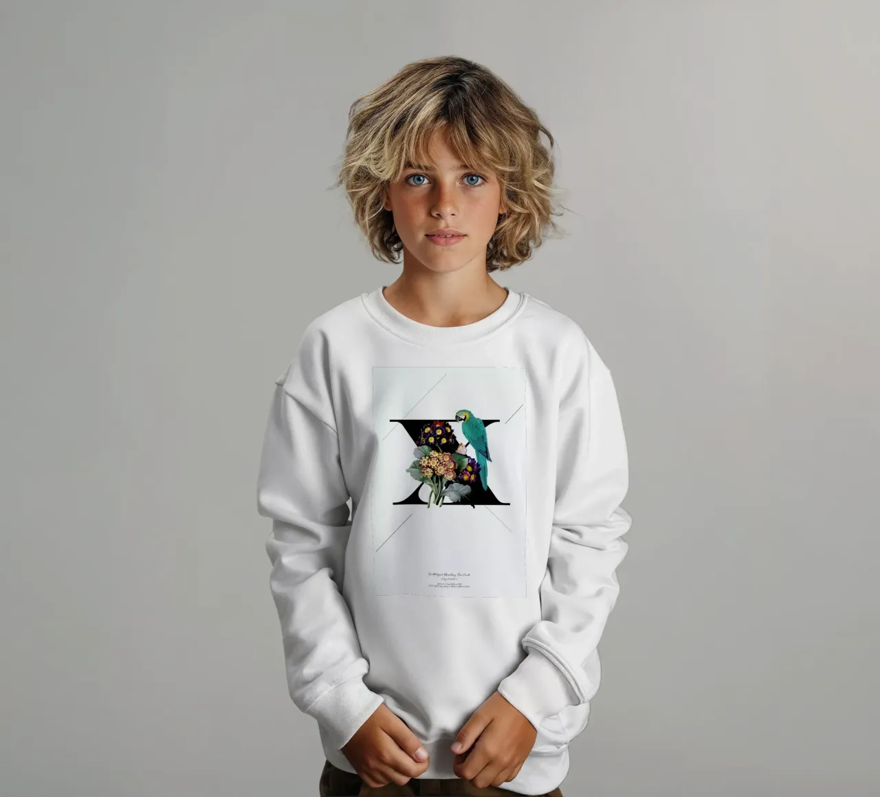 Botanical Alphabet - X felpa bambino da Froilein Juno