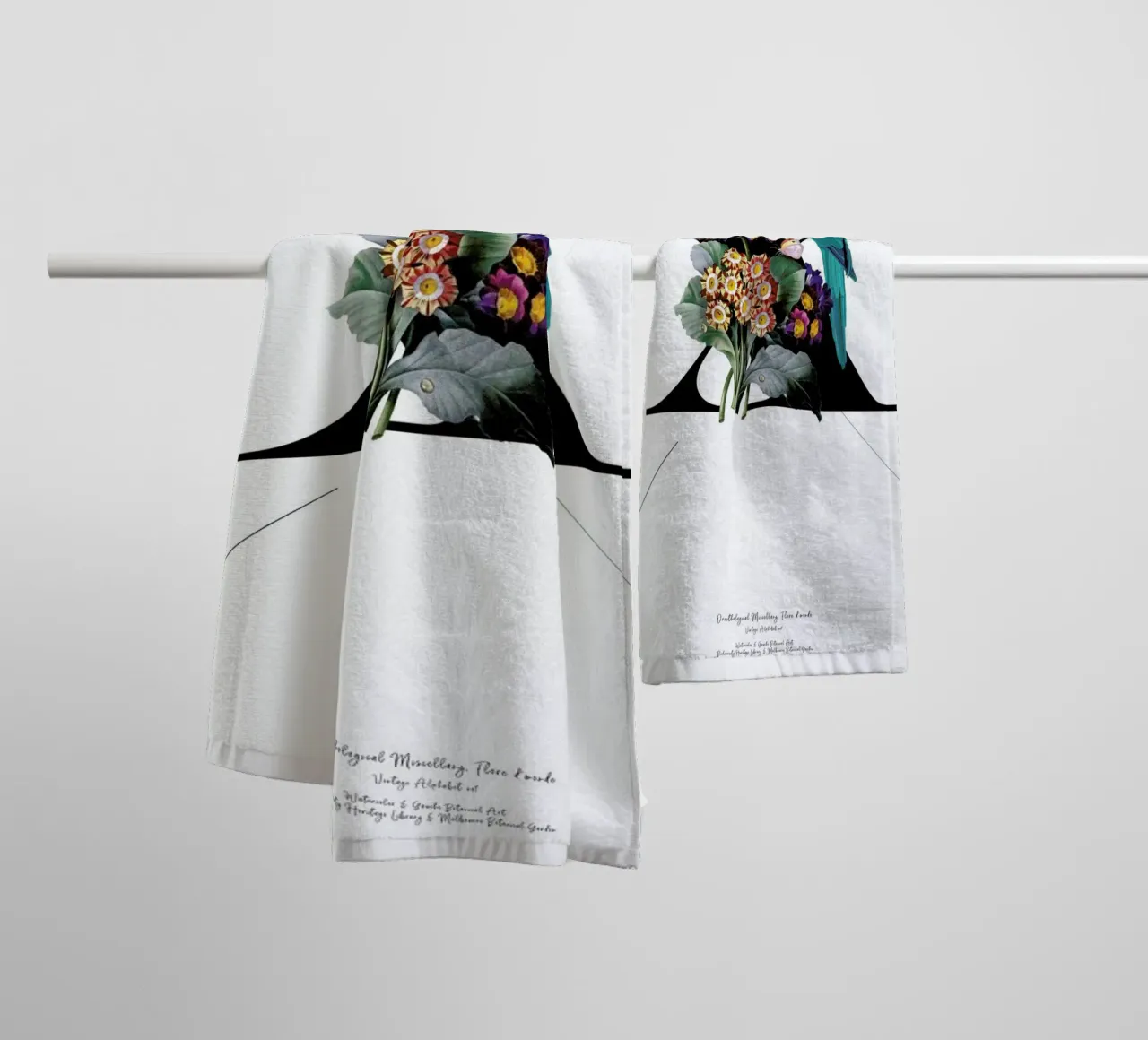 Botanical Alphabet - X towel by Froilein Juno