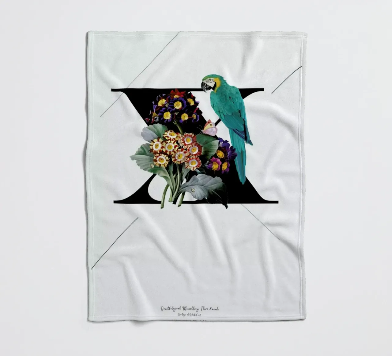 Botanical Alphabet - X coperta in pile da Froilein Juno
