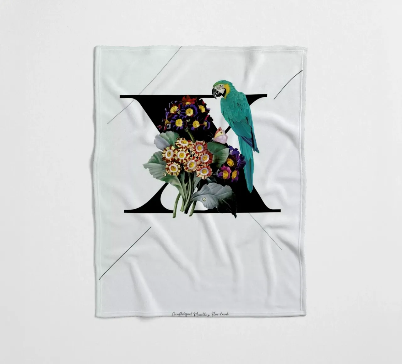 Botanical Alphabet - X coperta in pile da Froilein Juno
