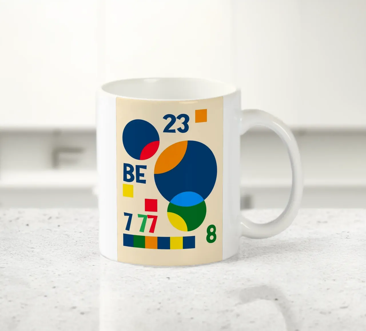 Numeri Bauhaus Minimal tazza in ceramica da Caeson