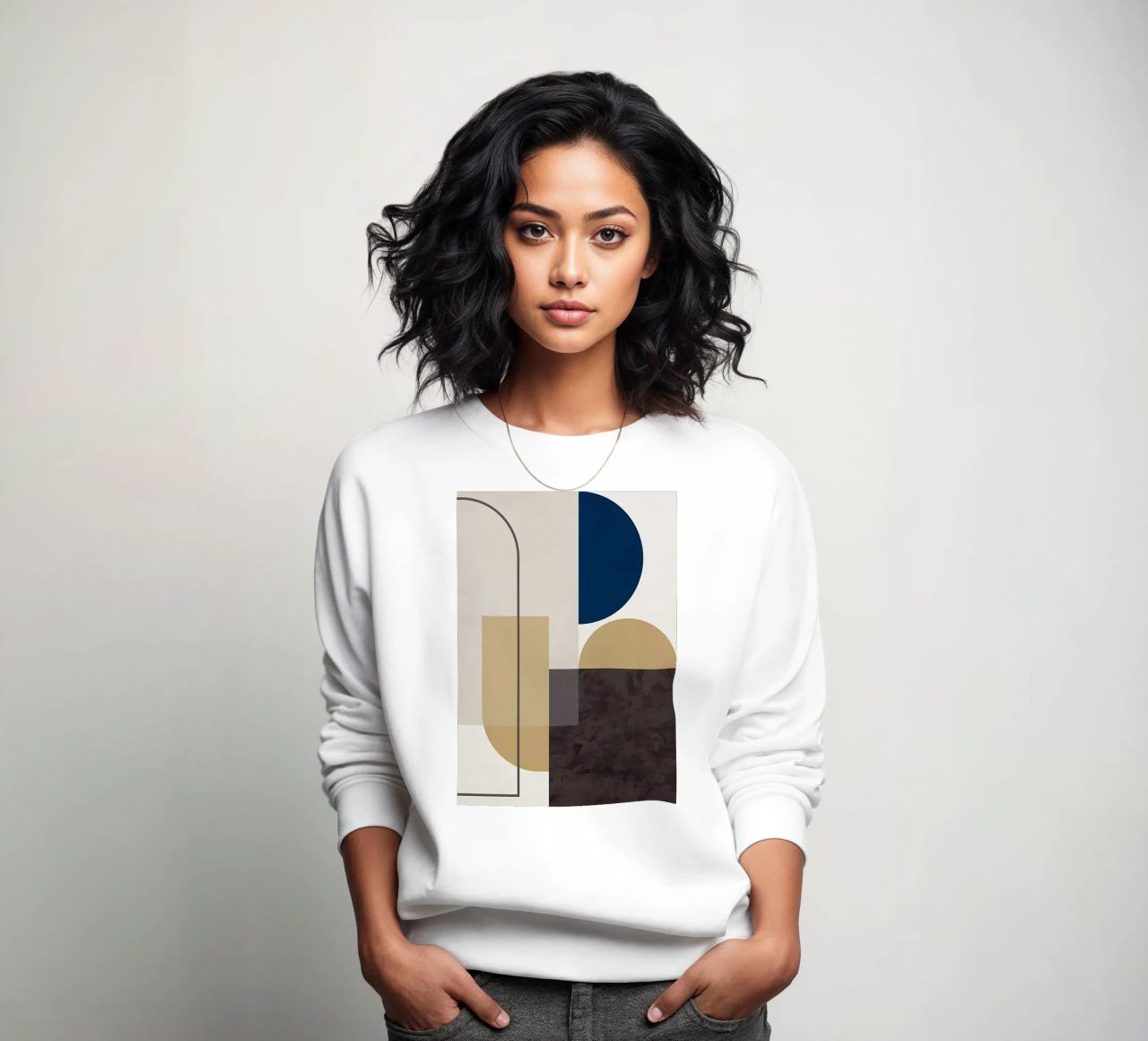 GEOMETRIC ABSTRACT 619A sweatshirt by Iracheta