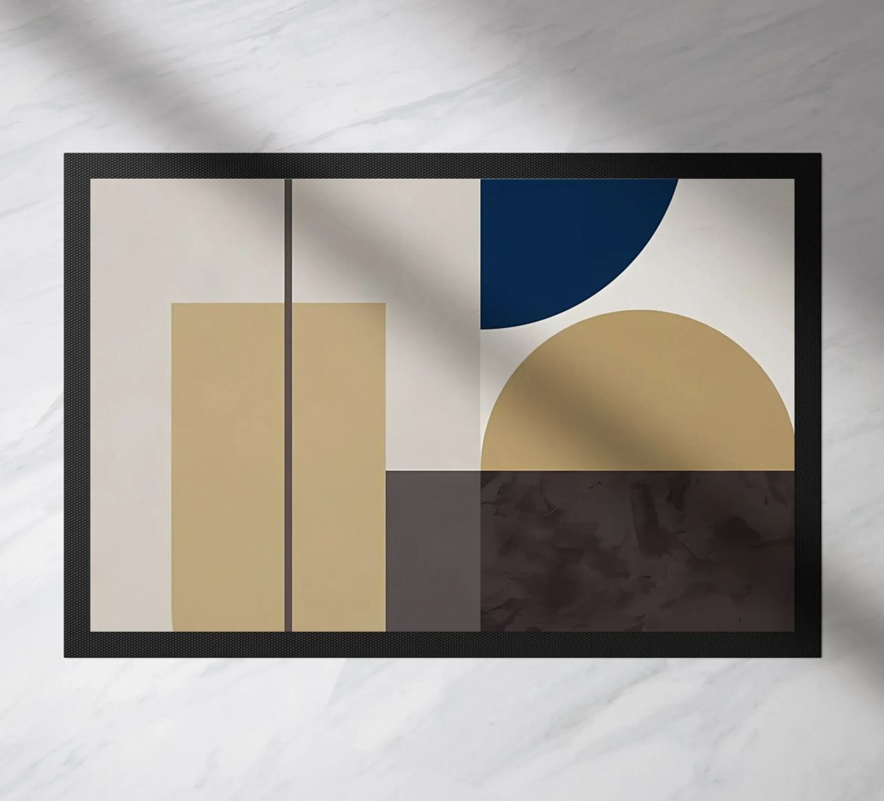 GEOMETRIC ABSTRACT 619A doormat by Iracheta