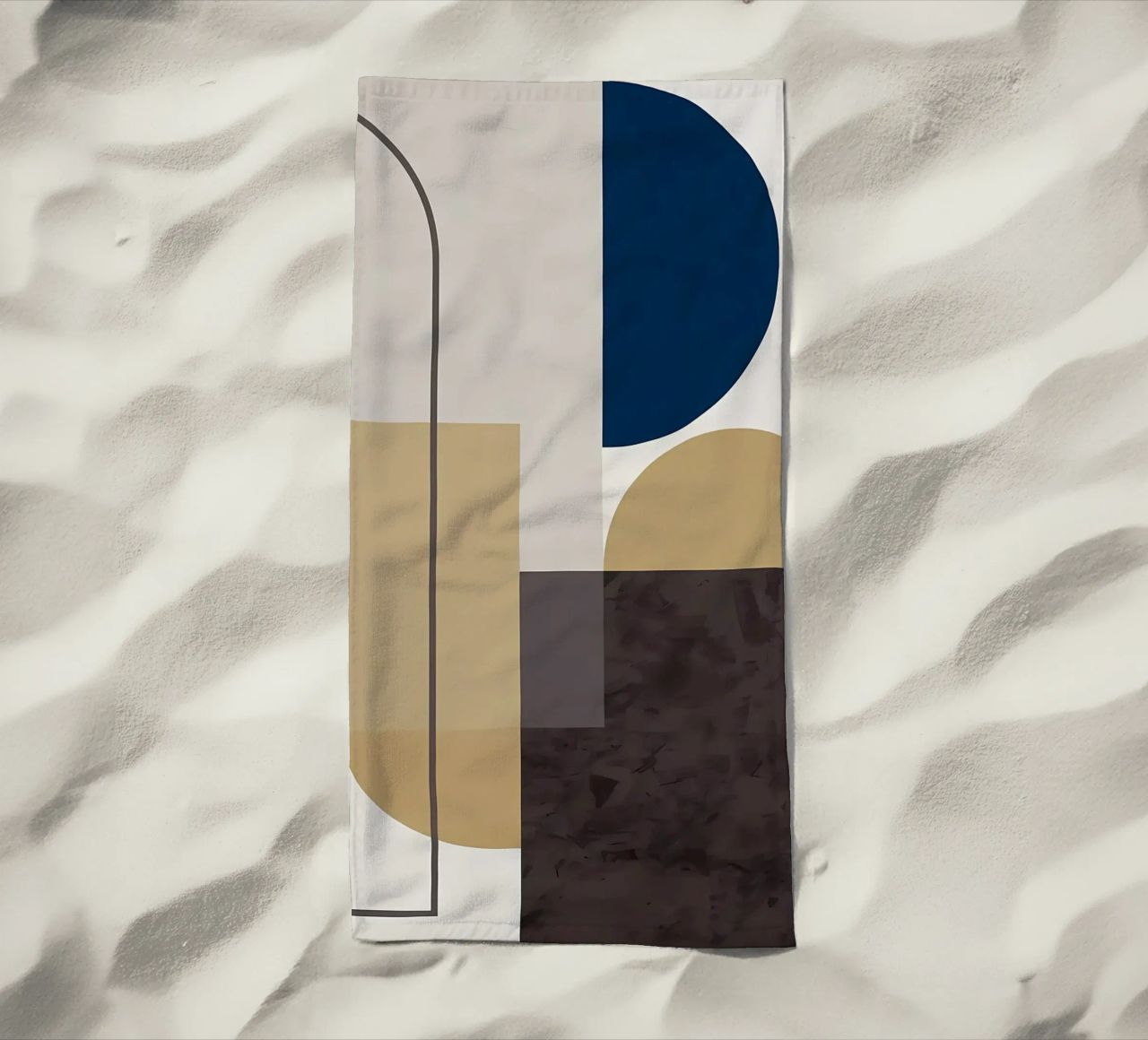 GEOMETRIC ABSTRACT 619A beach towel by Iracheta