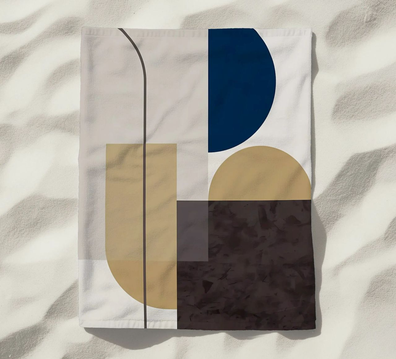 GEOMETRIC ABSTRACT 619A beach towel by Iracheta
