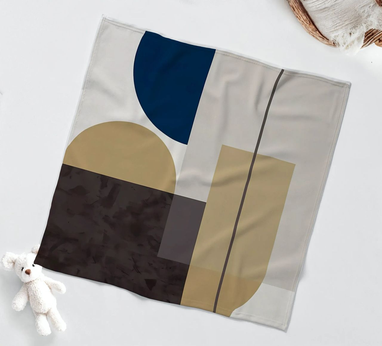 GEOMETRIC ABSTRACT 619A fleece blanket by Iracheta