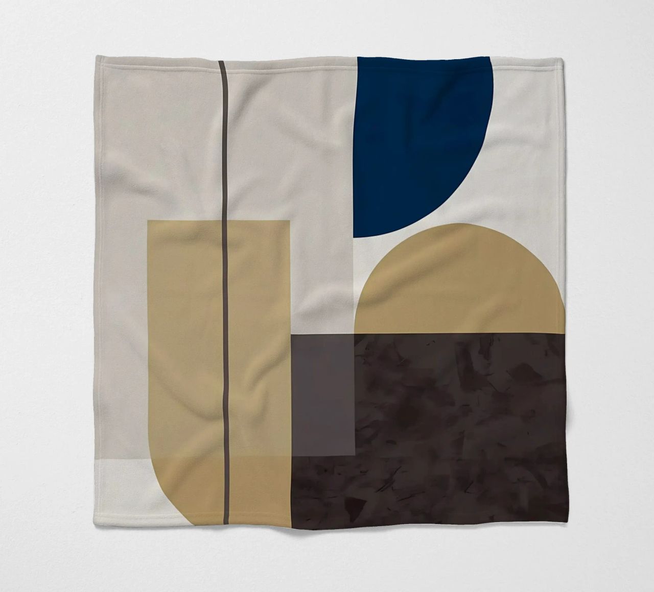 GEOMETRIC ABSTRACT 619A fleece blanket by Iracheta
