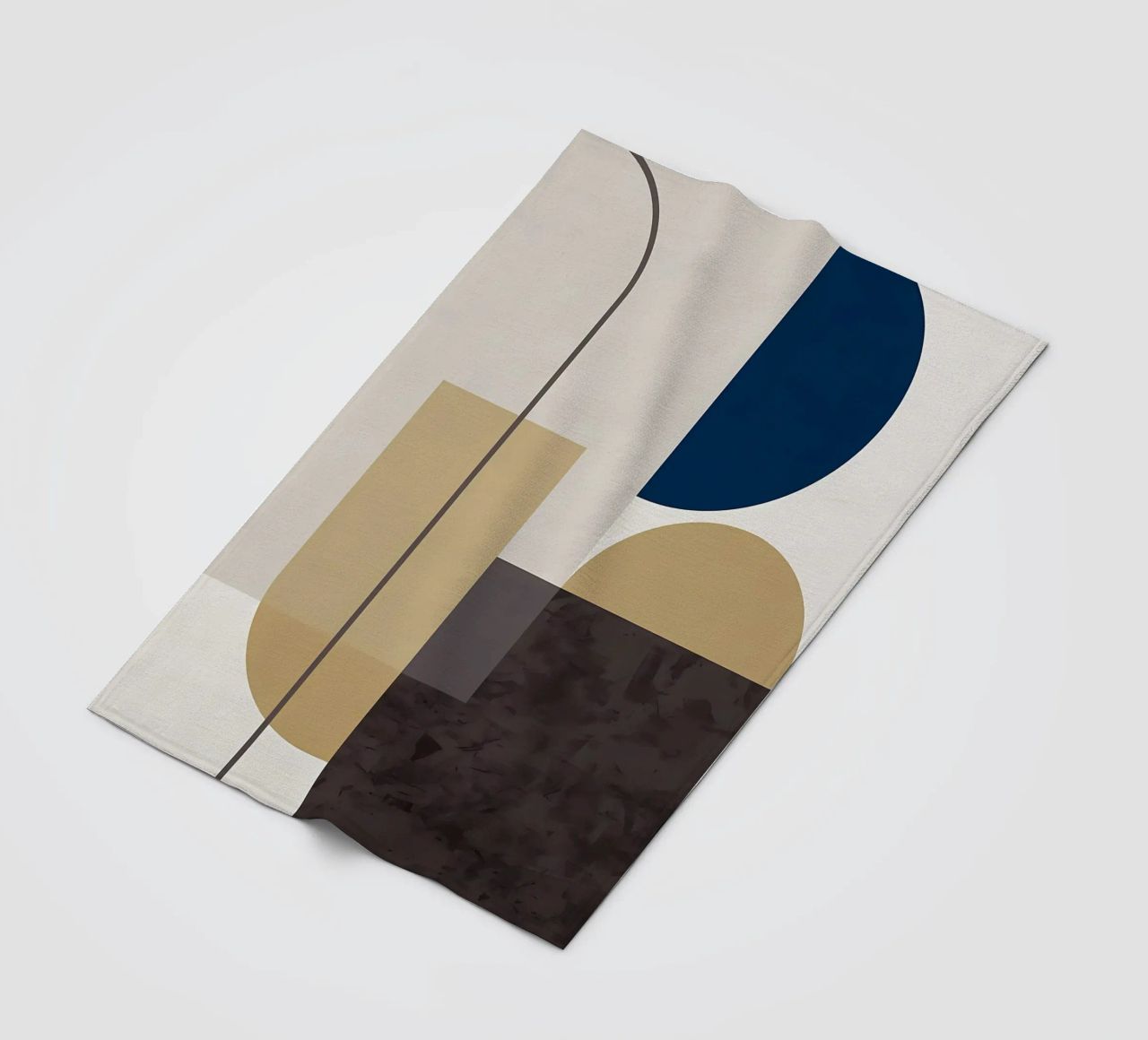 GEOMETRIC ABSTRACT 619A fleece blanket by Iracheta
