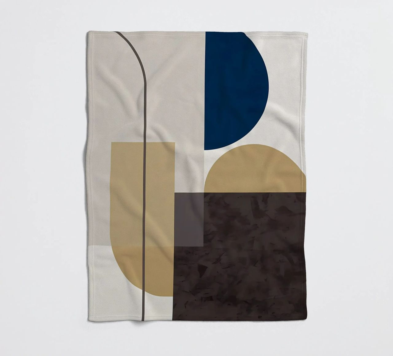 GEOMETRIC ABSTRACT 619A fleece blanket by Iracheta