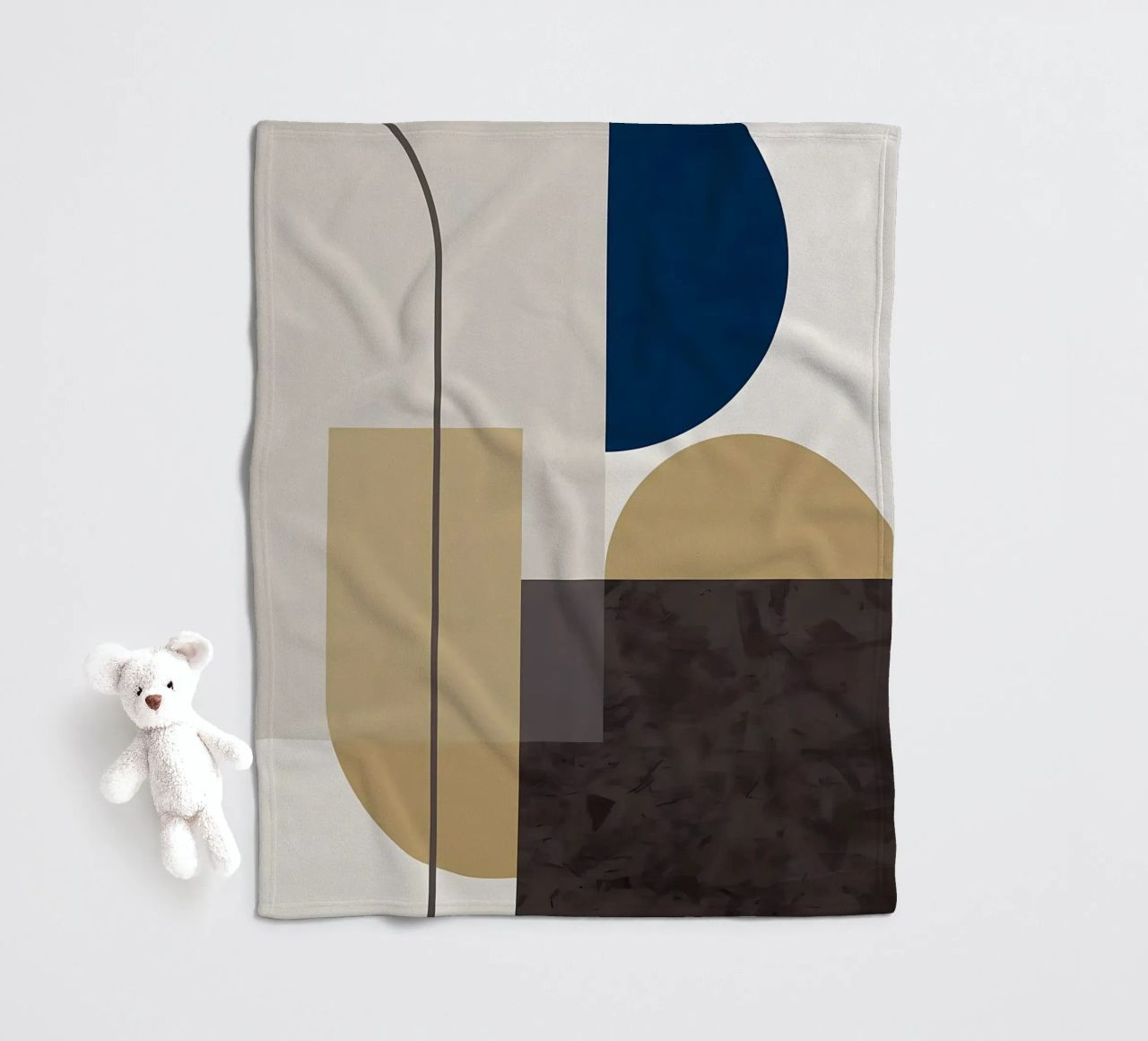 GEOMETRIC ABSTRACT 619A fleece blanket by Iracheta