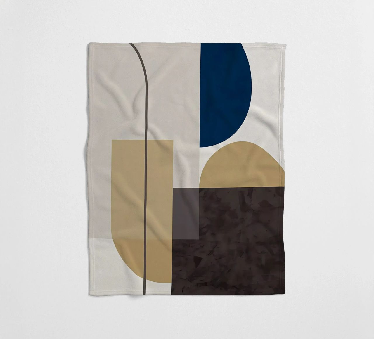 GEOMETRIC ABSTRACT 619A fleece blanket by Iracheta
