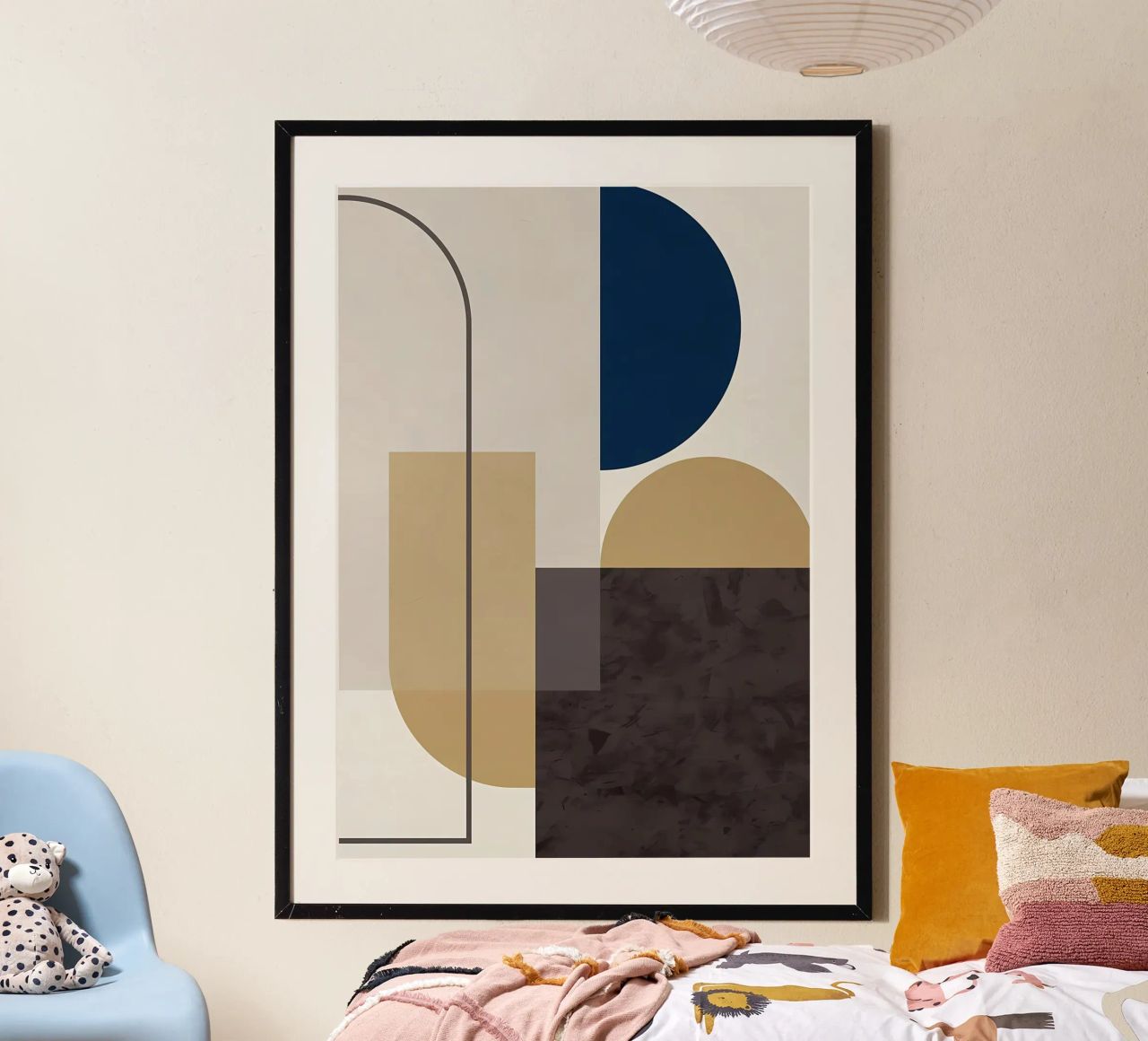 GEOMETRIC ABSTRACT 619A poster by Iracheta