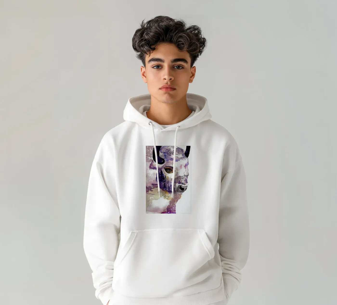 Buffalo felpa con cappuccio da Larissa van der Laan