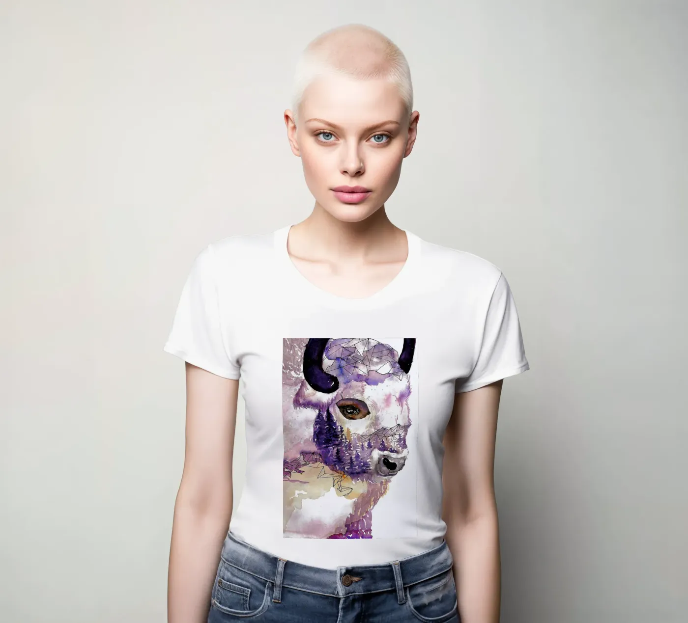 Buffalo t-shirt da donna da Larissa van der Laan