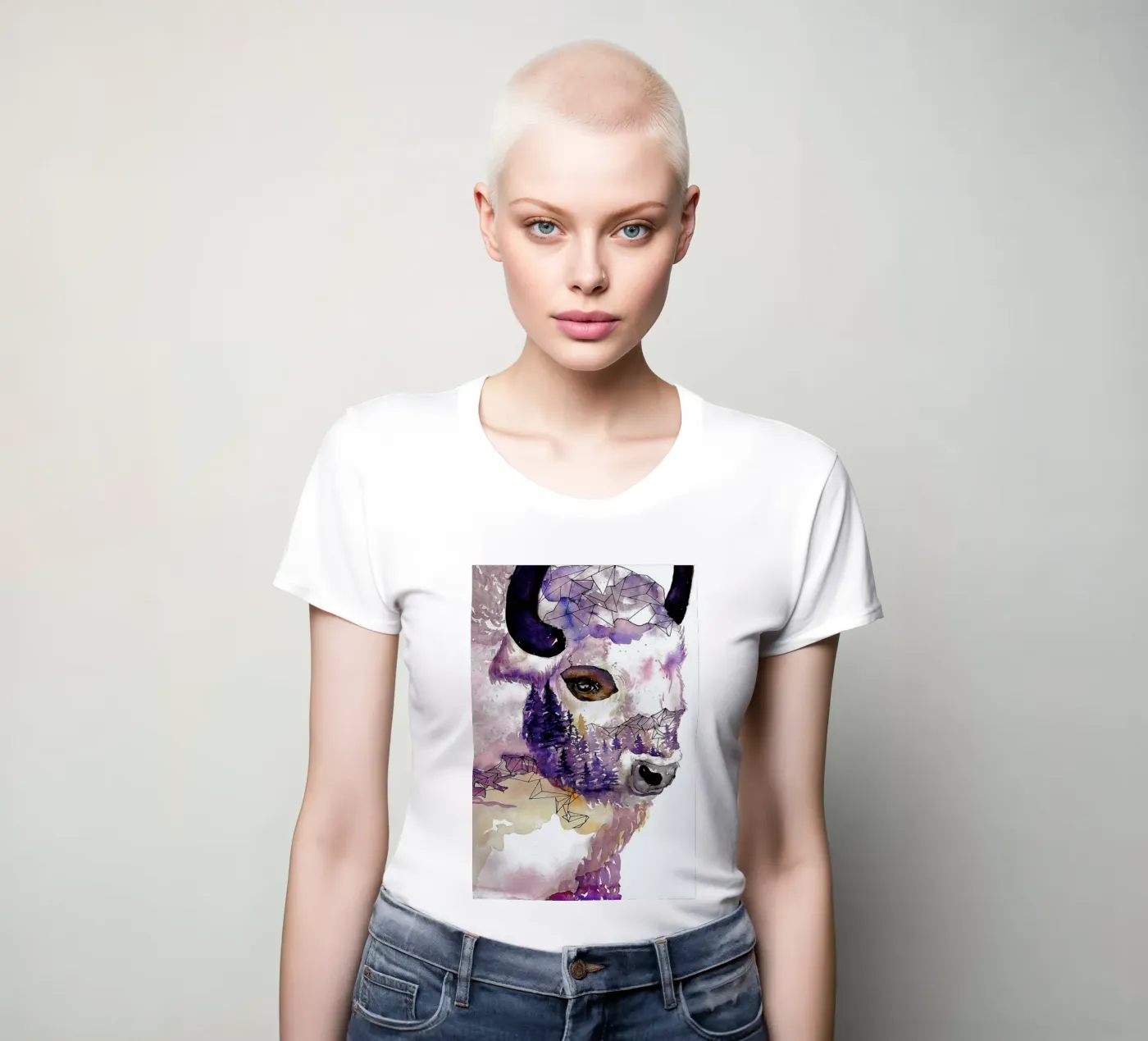 Buffalo t-shirt da donna da Larissa van der Laan