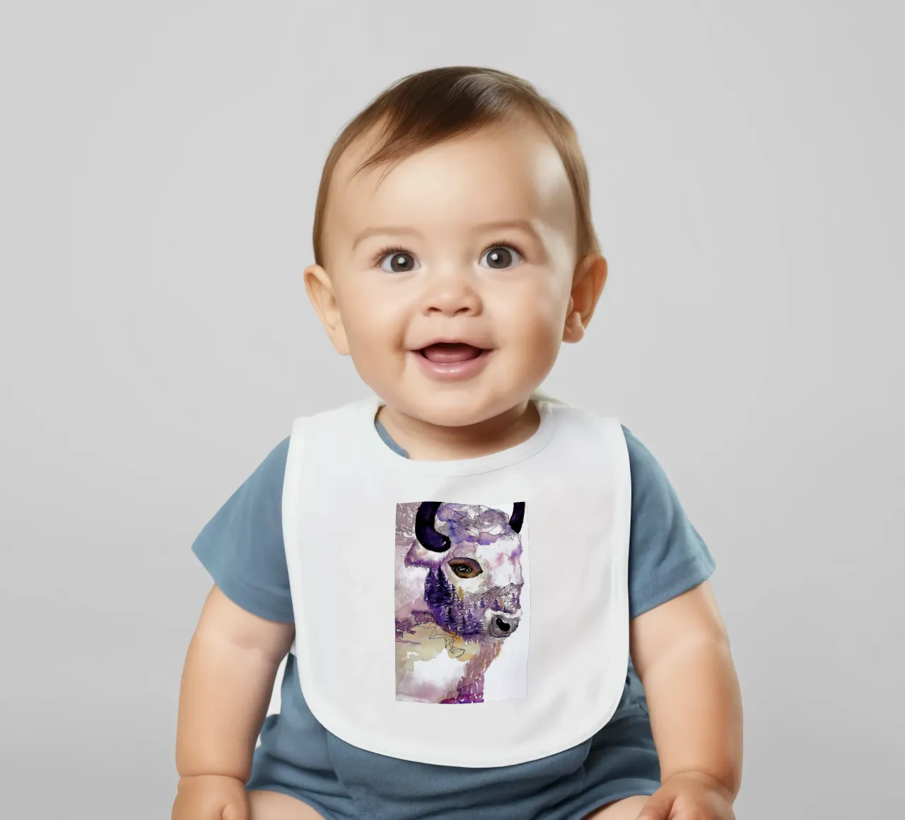 Buffalo Babylätzchen von Larissa van der Laan