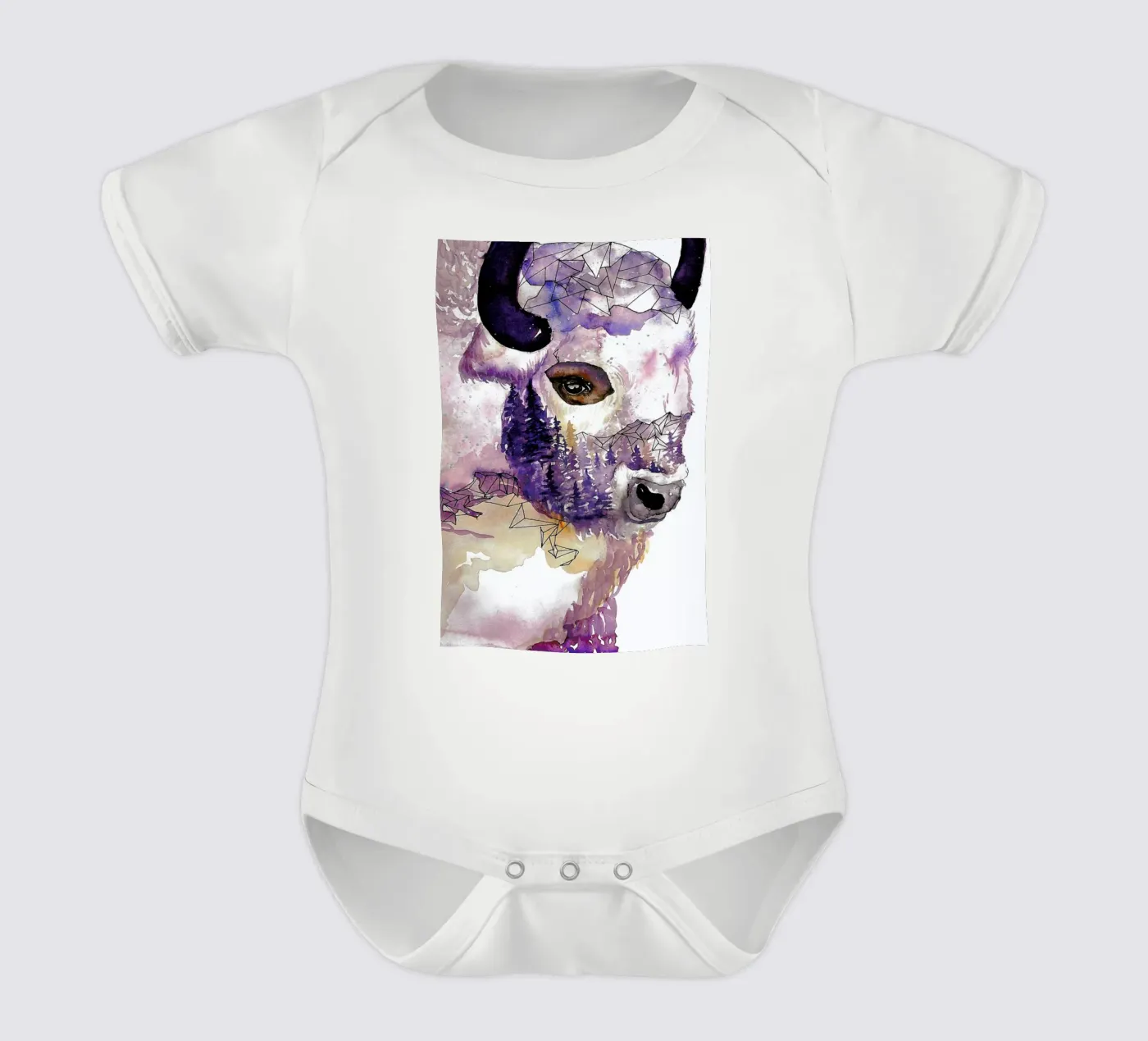 Buffalo Kurzarm Babybody von Larissa van der Laan