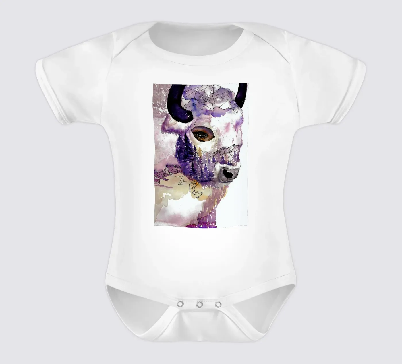 Buffalo Kurzarm Babybody von Larissa van der Laan