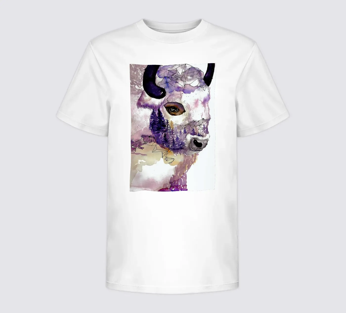 Buffalo kinder t-shirt van Larissa van der Laan