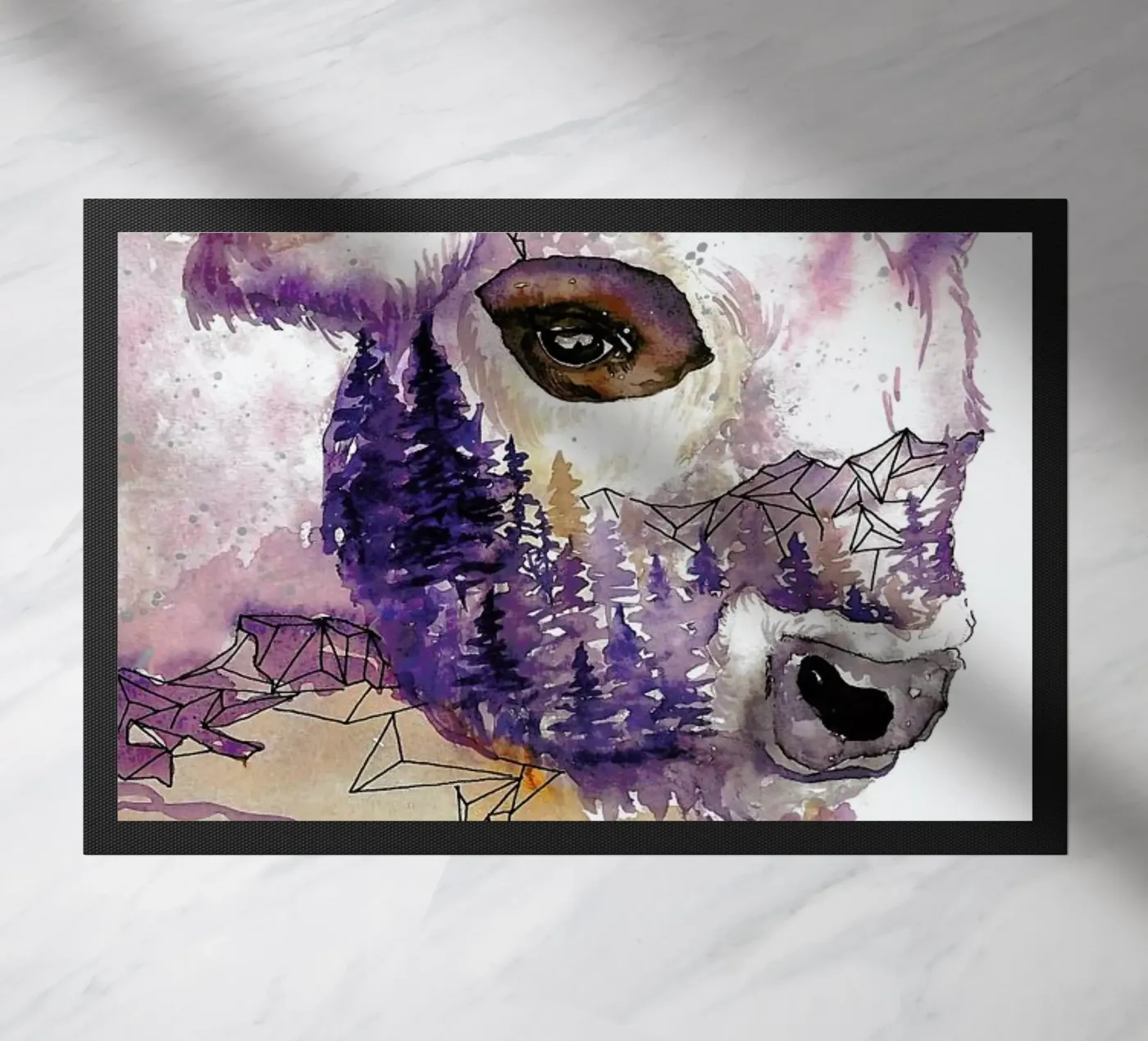 Buffalo doormat by Larissa van der Laan