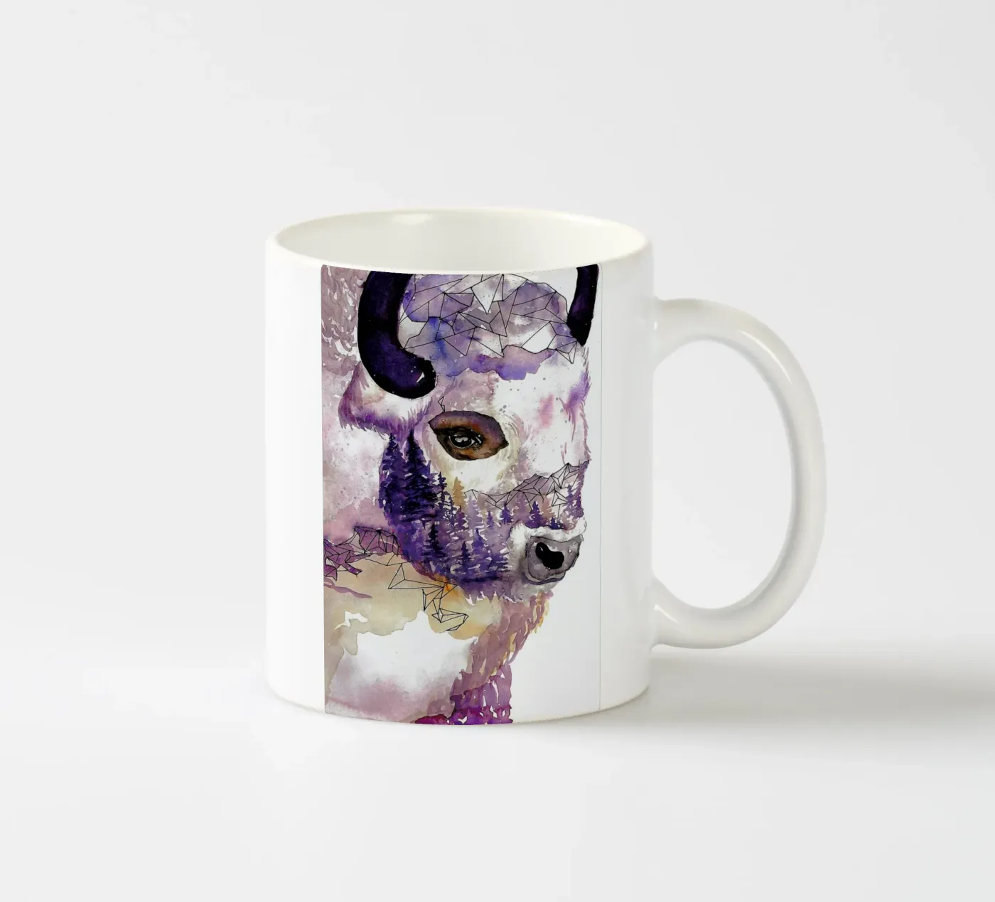 Buffalo mug en céramique de Larissa van der Laan