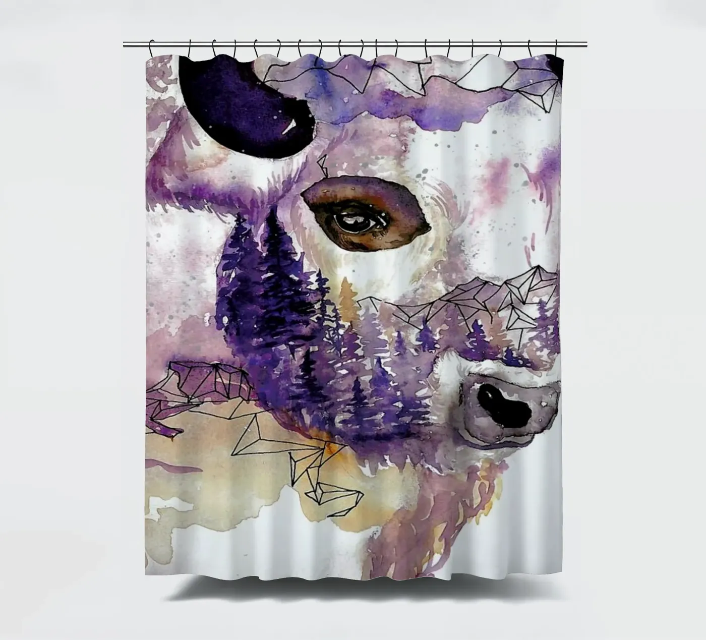 Buffalo douchegordijn van Larissa van der Laan