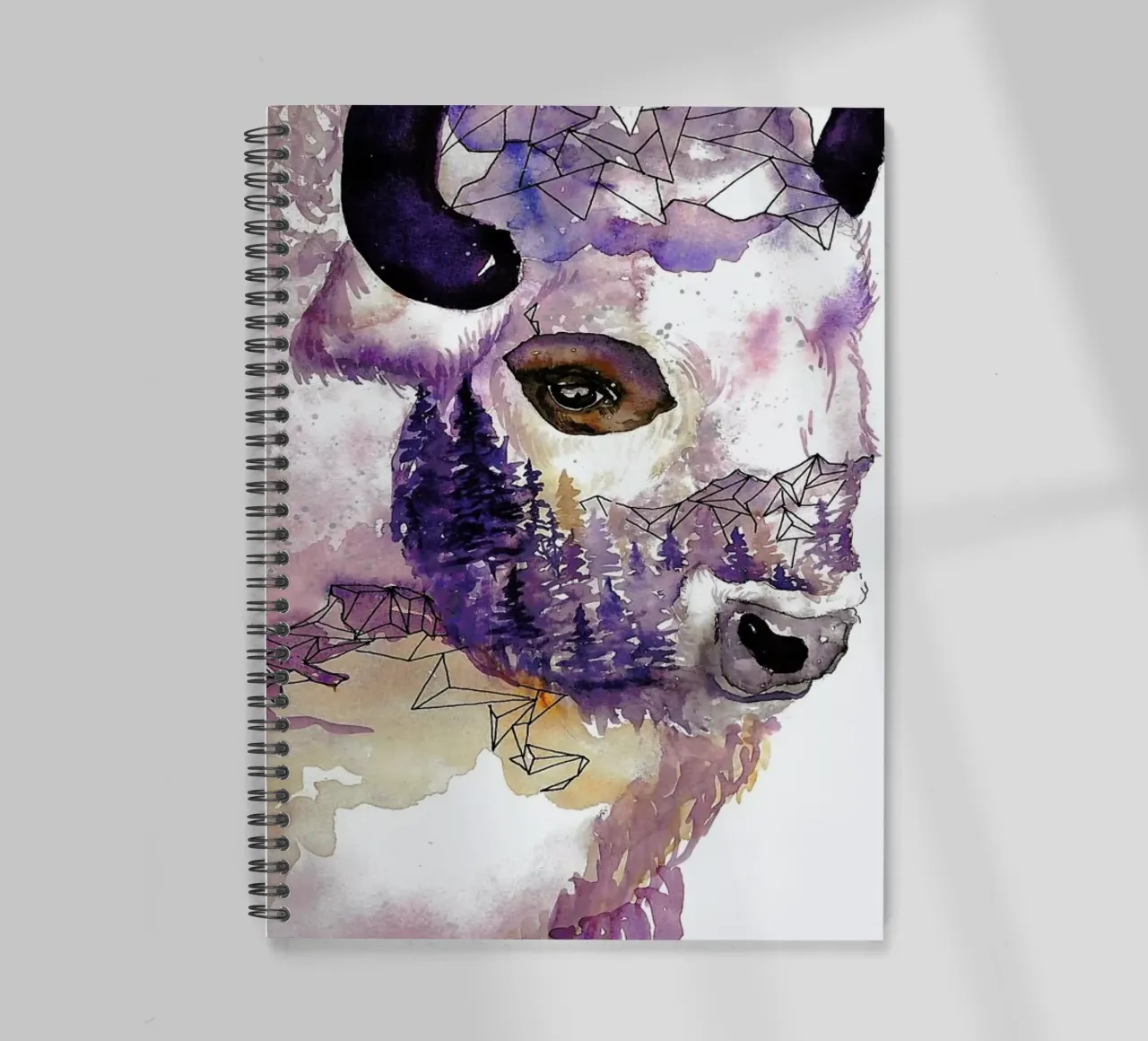 Buffalo spiral notebook by Larissa van der Laan