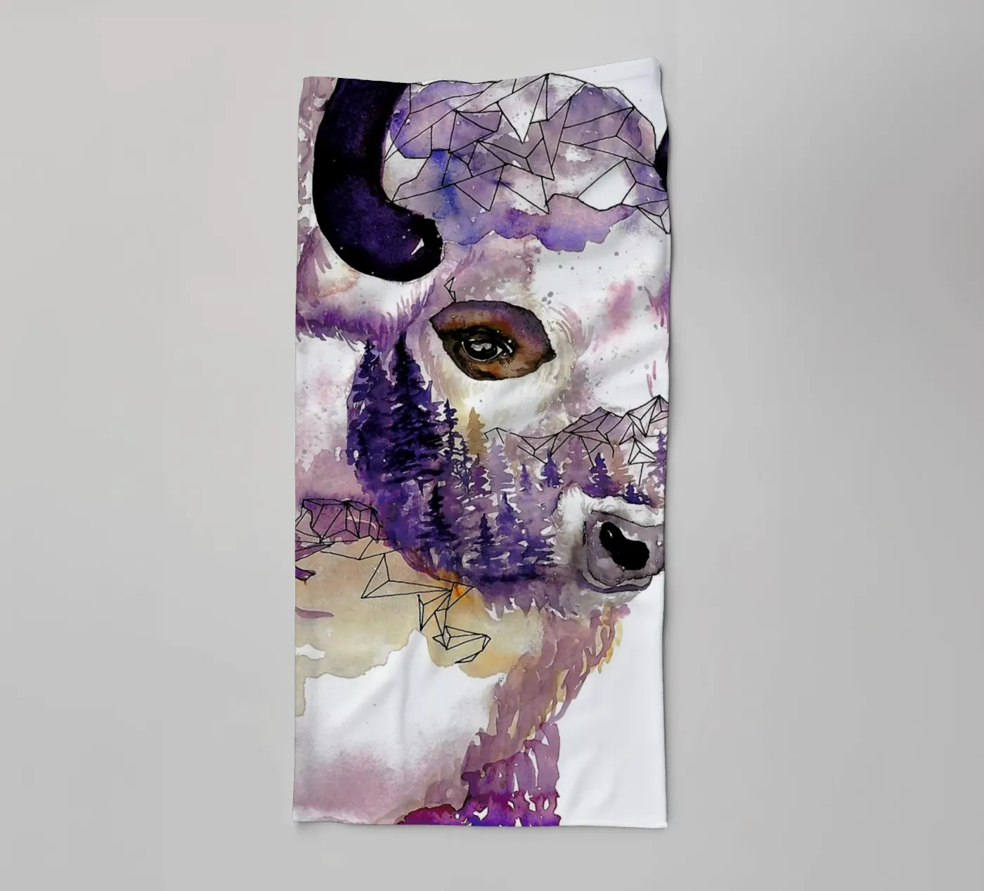 Buffalo badhanddoek van Larissa van der Laan