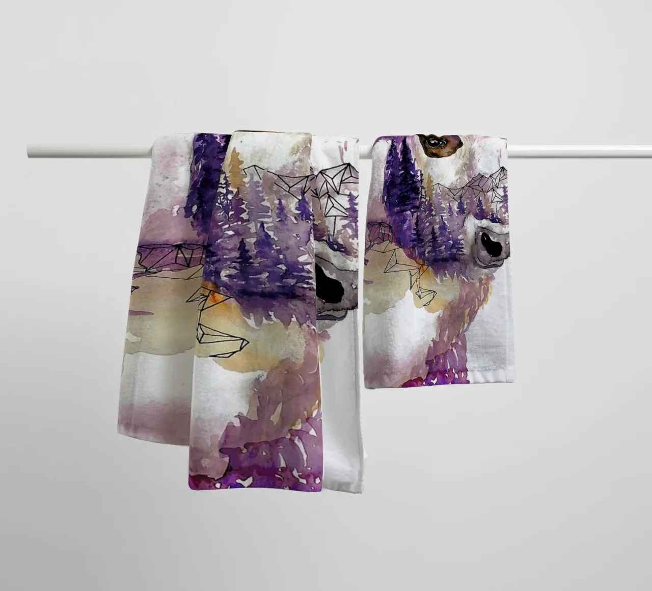 Buffalo badhanddoek van Larissa van der Laan