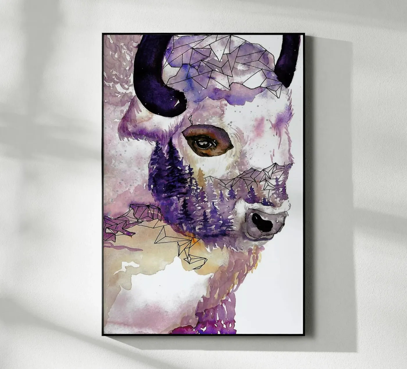 Buffalo plexiglas de Larissa van der Laan