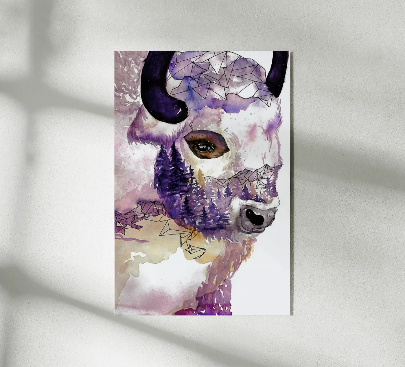 Buffalo plexiglas de Larissa van der Laan