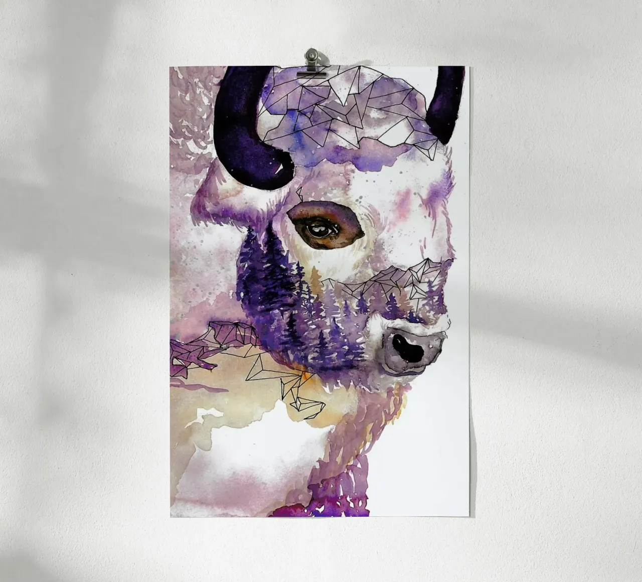 Buffalo poster by Larissa van der Laan