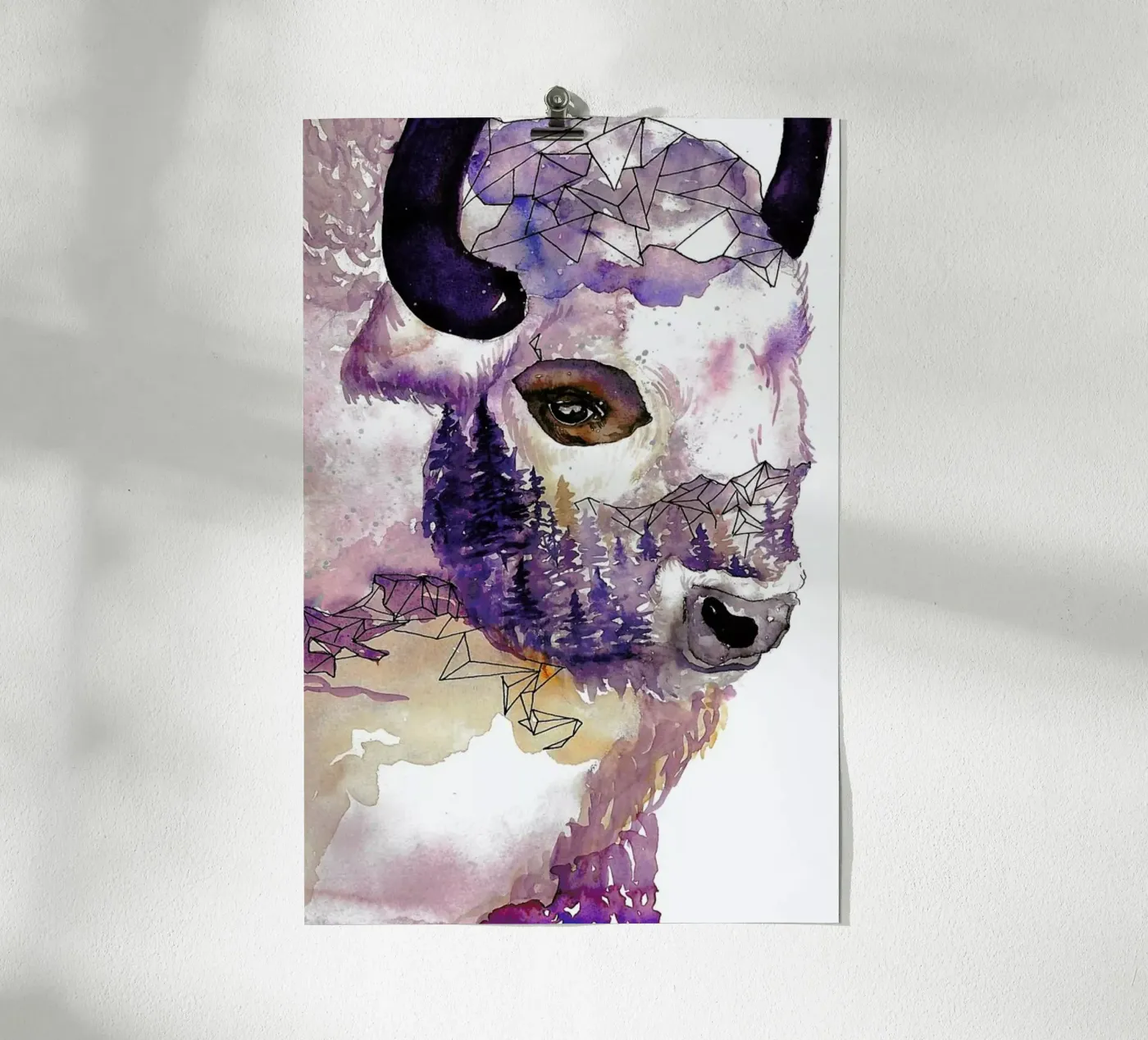 Buffalo poster van Larissa van der Laan