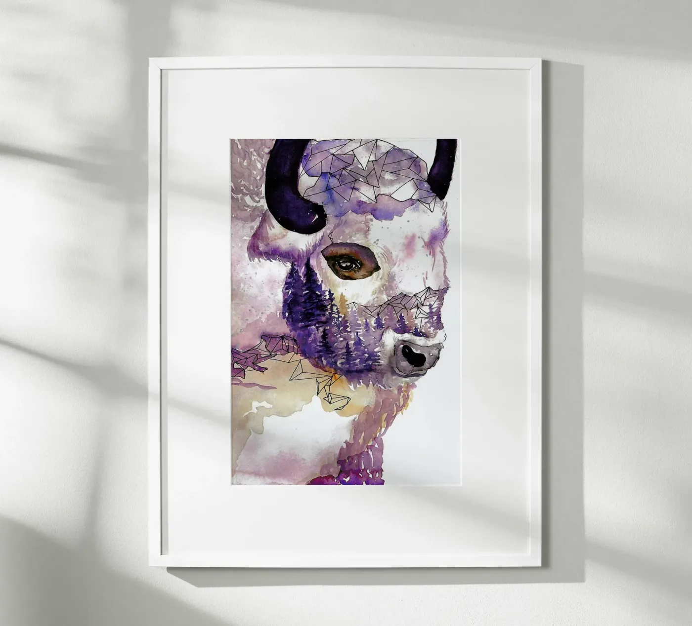 Buffalo poster van Larissa van der Laan