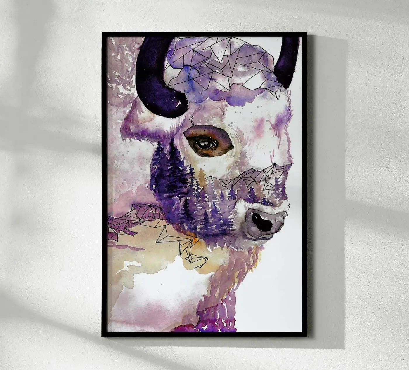 Buffalo poster van Larissa van der Laan