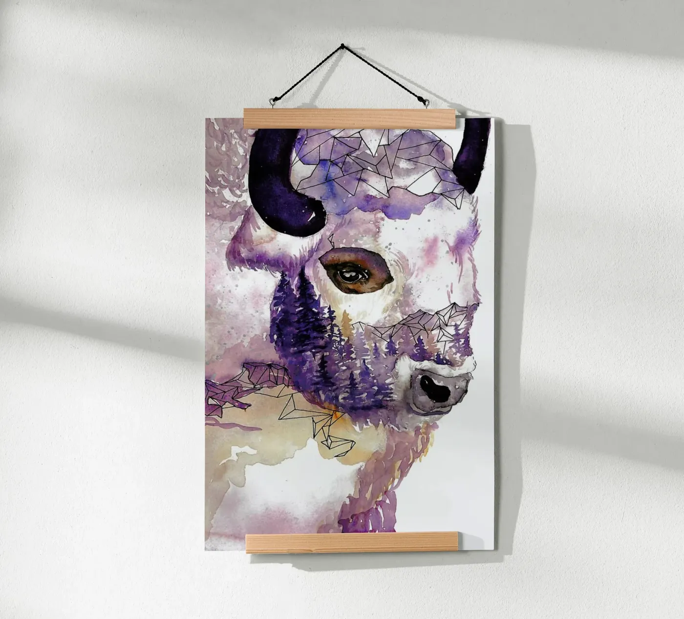 Buffalo poster van Larissa van der Laan