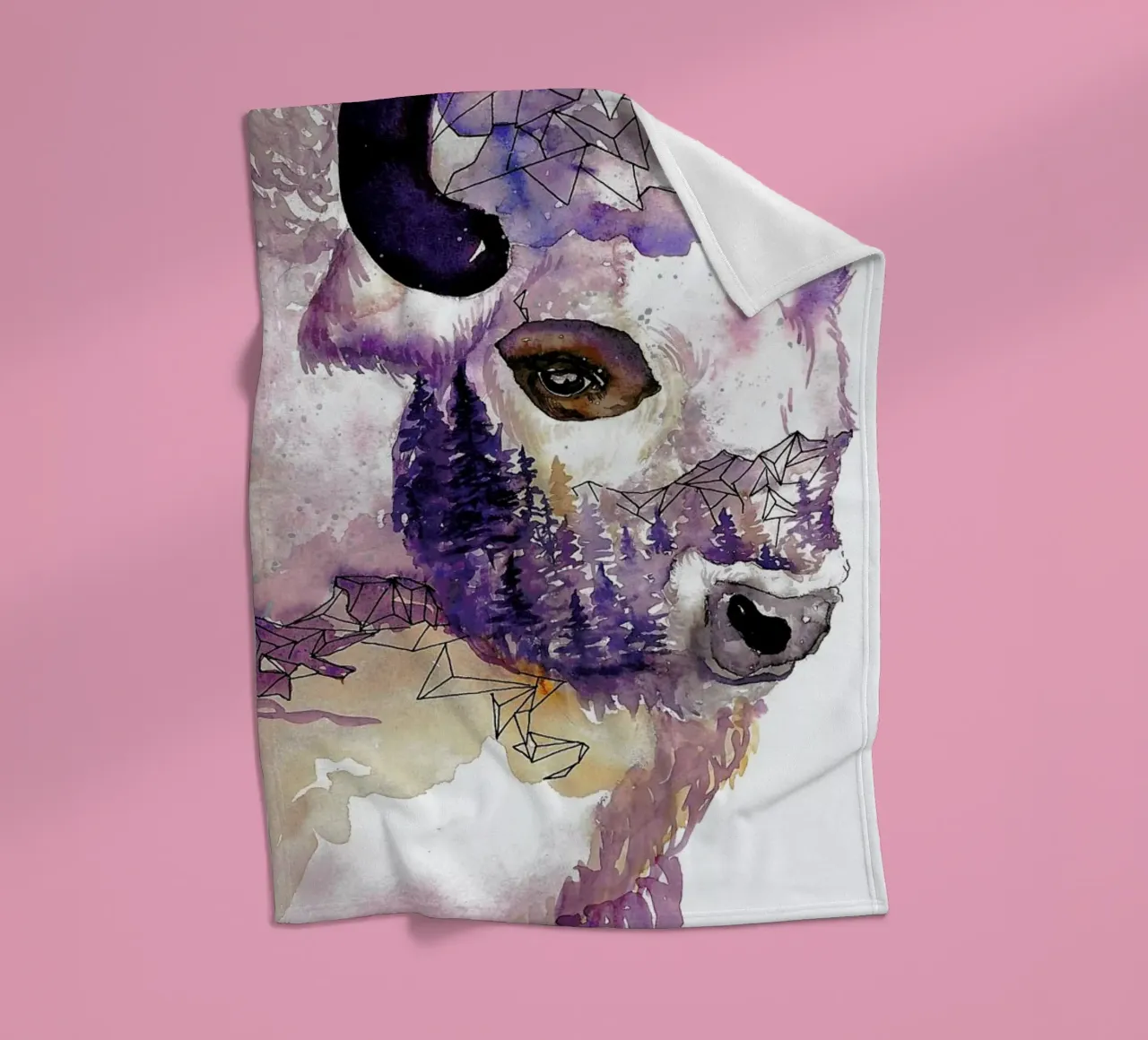 Buffalo Fleecedecke von Larissa van der Laan