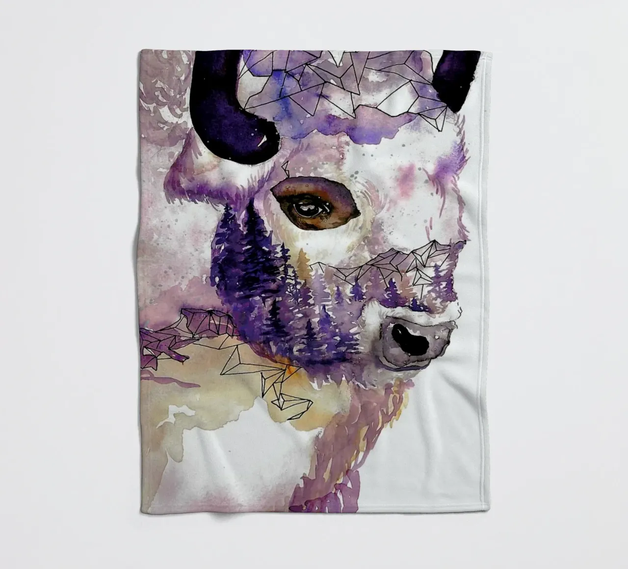 Buffalo Fleecedecke von Larissa van der Laan